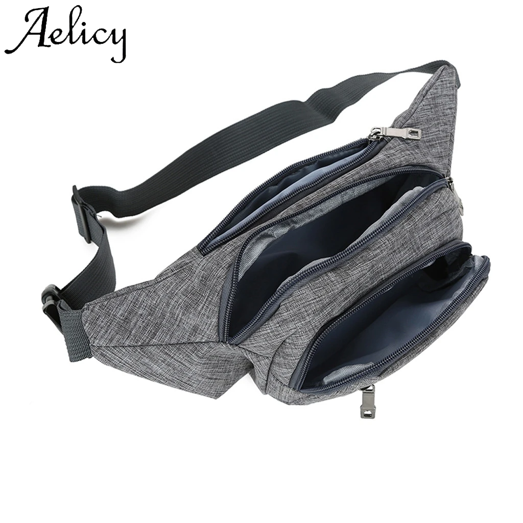 

Aelicy Unisex Outdoor Durable Functional Pure Color Crossbody 2019 Chest Phone Bags High Quality Solid Bag Simple Phone Pocket
