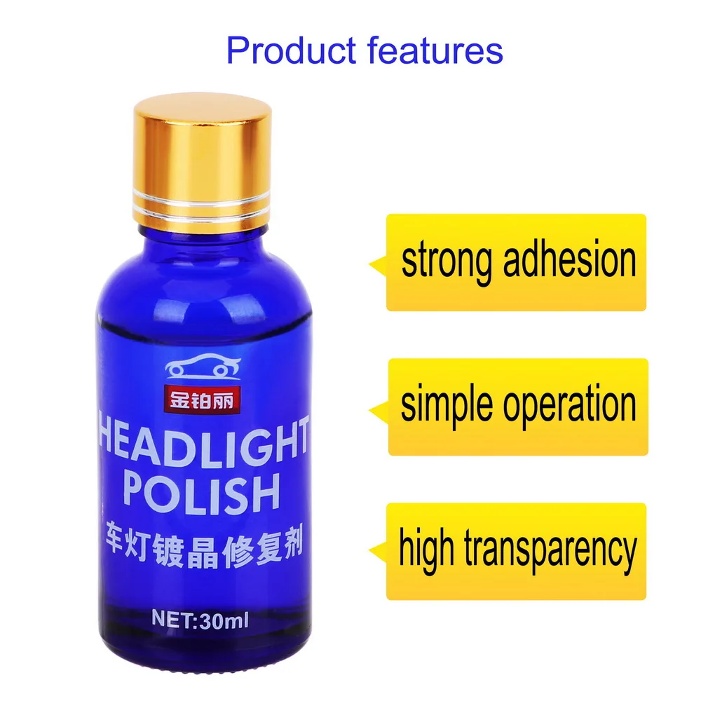 LEEPEE Car Repair Headlight Polishing Liquid Oxidation Rearview Coating Coating Solution Repair Kit 30ML Anti-scratch