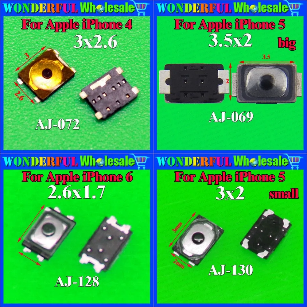 Микро мини переключатель для Apple iPhone 4 5 6 5C модели кнопка включения/выключения