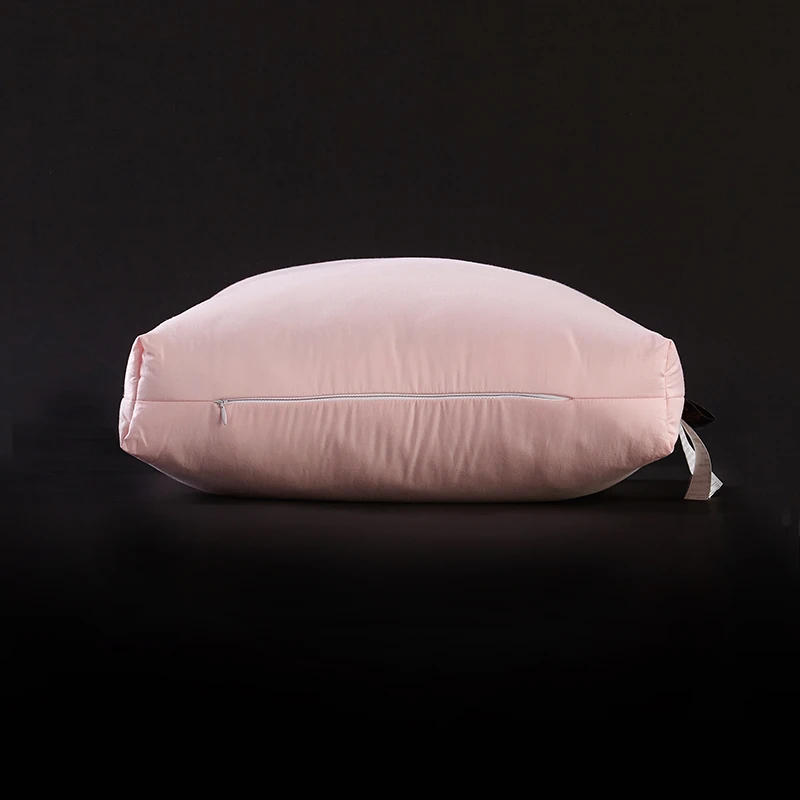 Однотонные гостиничные 3D подушки 48x74 см хлопок ткань гусиный пух перья наполнитель подушка-массажер шейный терапия постельные