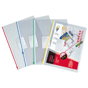 Wholesale Transparent zipper bag a5 zipper bags plastic edge bags paper