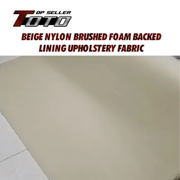 

High Quality beige foam backing roof lining auto ceiling pro UPHOLSTERY cover headliner fabric Material 47"x55" 120cmx140cm
