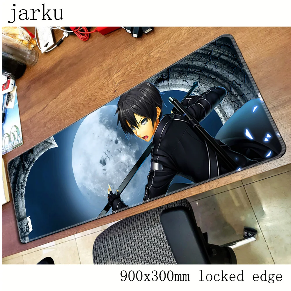 Sword Art Online коврик для мыши геймер 900x300 мм notbook коврик для мыши большой игровой коврик для мыши торцевой коврик для мыши PC стол padmouse аксессуары
