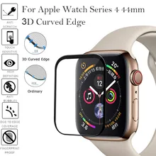  New Full Cover Tempered Glass For Apple Watch band Series 4 40mm 44mm Screen Protector iwatch 3/2/1 42mm 38mm 3D curved