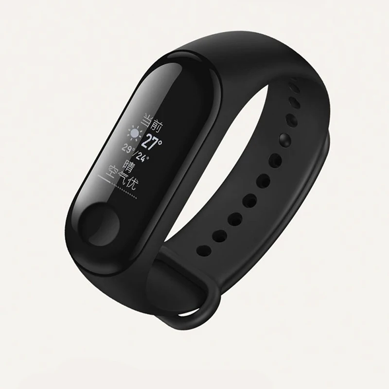 Xiaomi mi band 3 Смарт-браслет mi band 3 OLED дисплей фитнес mi браслет-трекер водонепроницаемые часы Correa - Цвет: Standard Version