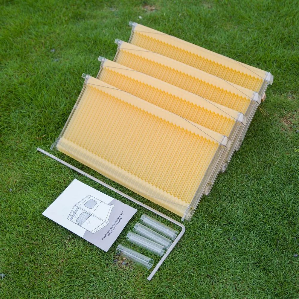 4 Pieces Honey Outflow Plastic Bee Hive Frames/Honey flow bee hive