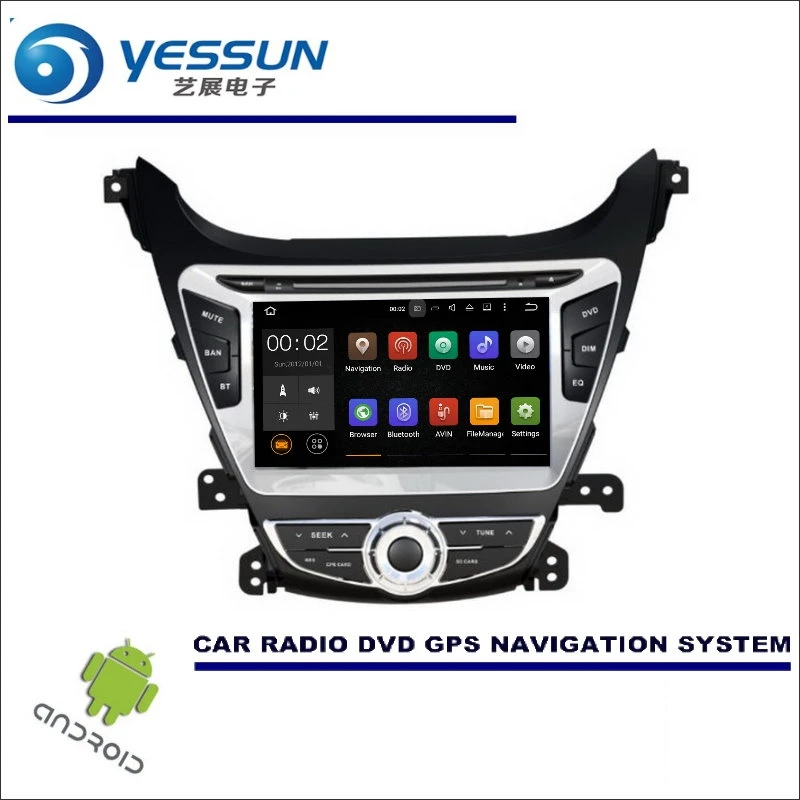 

YESSUN For Hyundai Avante / Elantra Car Navigation Multimedia Wince / Android System CD DVD GPS Player Navi Radio Stereo Screen