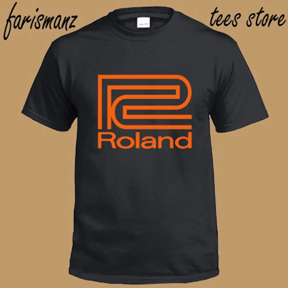 

New Roland Synthesizer Logo Men's Black T-Shirt Size S to 3XL