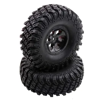 

2PCS R86034 Soft Rubber 1.9inch Tire 118mm Diameter 6 Jaw Wheel Hub Tyre fr 1/10 RC Car Model RGT86100 Wrangler Climbing DIY