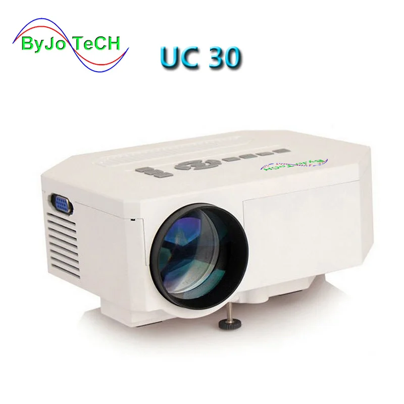 ByJoTeCH UC30 HD светодиодный мини-проектор/собственный 640X480/Поддержка HDMI/три Линзы для очков/150 люмен с пультом дистанционного управления