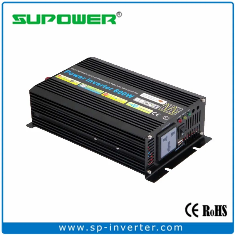 

High efficiency 600W 12v 24v 48v dc to 120v 220v off grid Pure Sine Wave Power Inverter for Office/Car/ Home Solar Power System