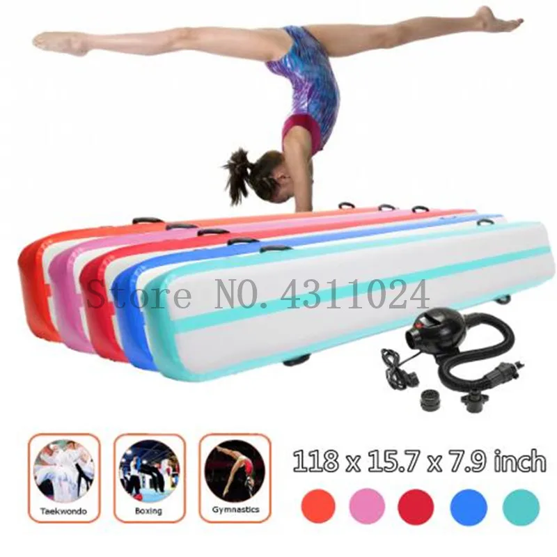 

Hot 300*40*20cm Inflatable Air Track Tumbling Floor Gymnastics Practice Training Pad GYM Mat