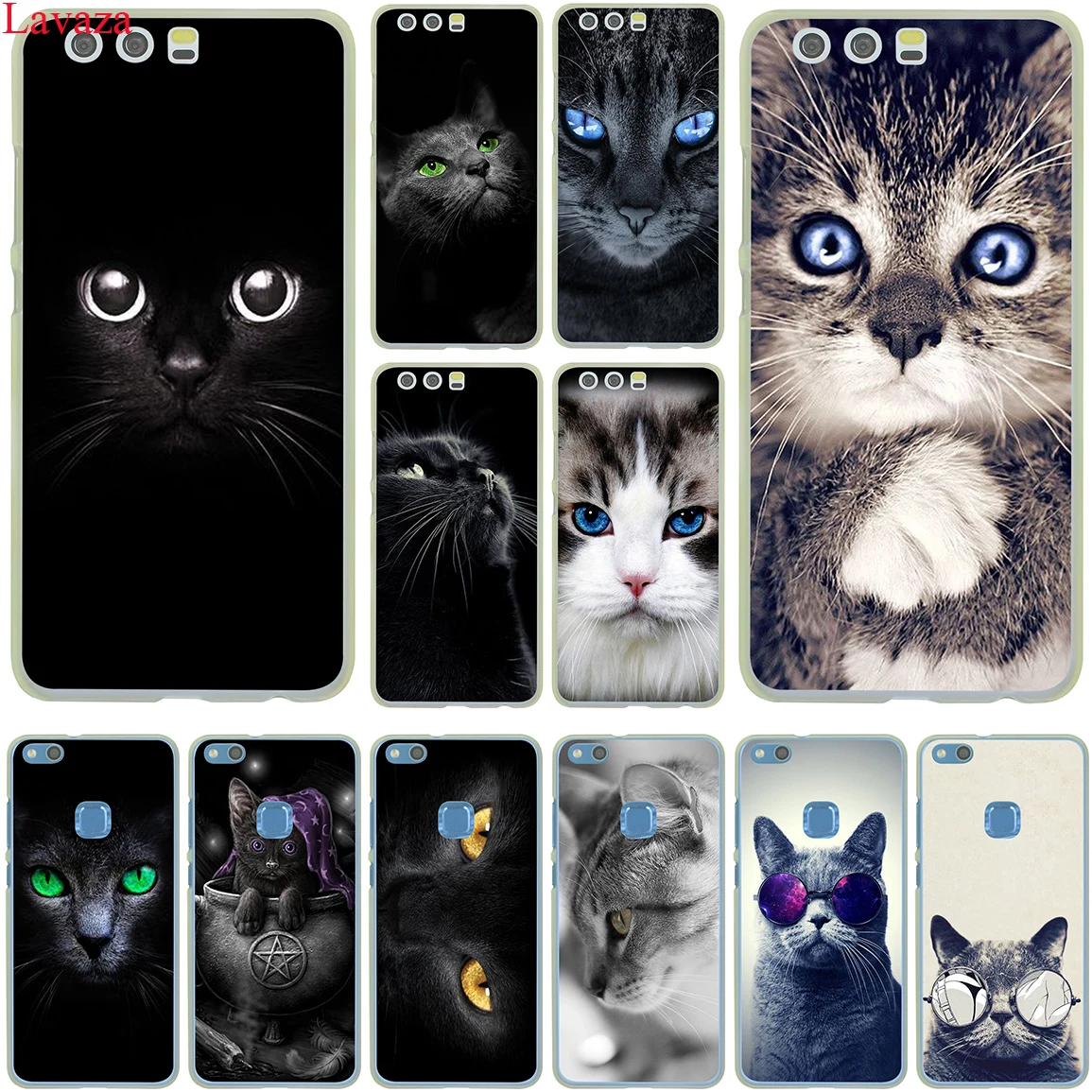 

Lavaza Black Cat Staring Eyes Hard Case for Huawei P30 P20 P10 P9 Plus P8 Lite Mini 2017 2016 2015 P smart Z 2019