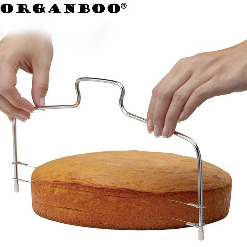 

New Double Line Adjustable Baking Tools Cake Bread Slicer Cutter Strings Knife Soap Knife DIY Mould Stainless Steel Cake Tools