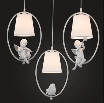 

Angle Bird American Crystal Pendant Light GOLD Iron For Dining Room Restaurant Bedroom Coffee shop Living Room LED E27 bulbs