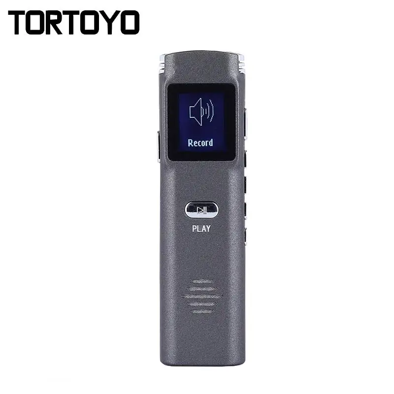 

Portable 8GB Digital Voice Recorder Mini Metal One Key Recording Pen Audio Recorder for Study Noise Reduction Music MP3 Player
