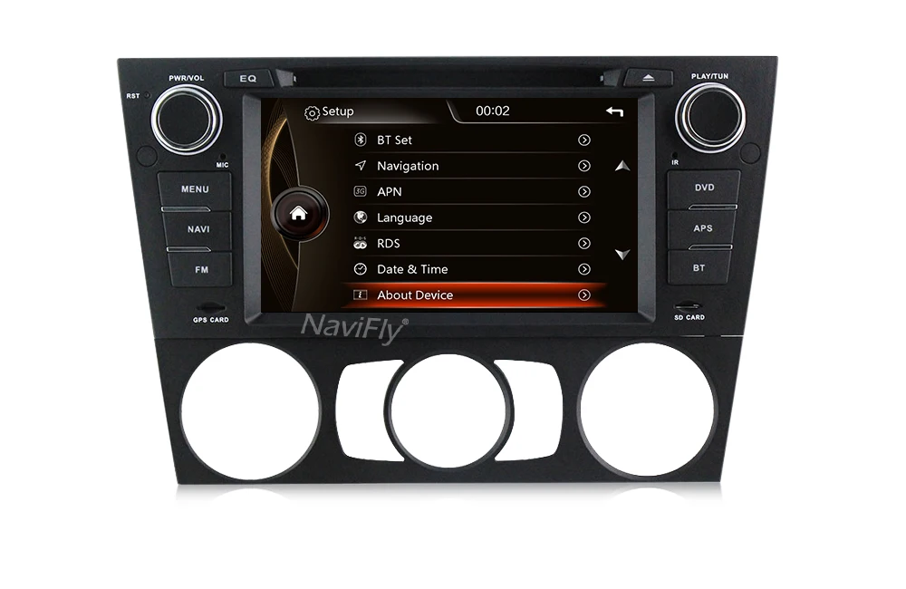 Cheap NaviFly Europe RDS Original UI Car DVD player radio audio For BMW 3 Series E90 E91 E92 E93 With Car GPS navigation BT USB E90 11