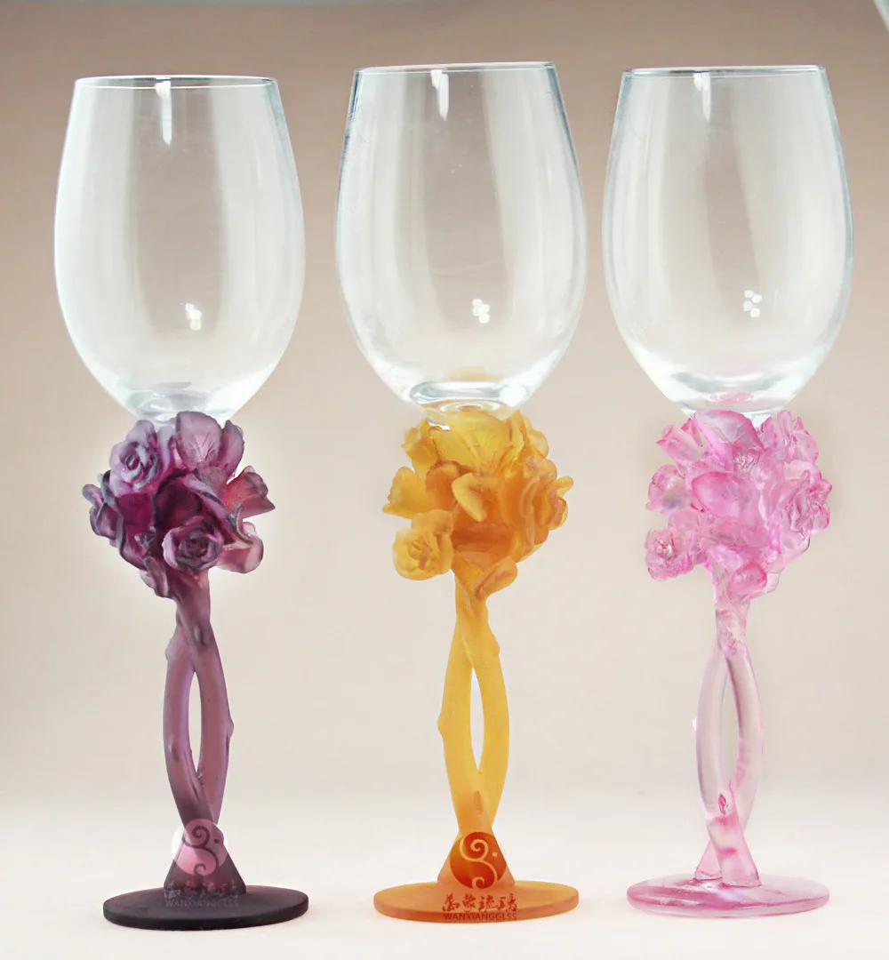 

High-end Colored Glaze rose Colored Glaze wine Colored Glaze creative home jewelry custom home Colored Glaze