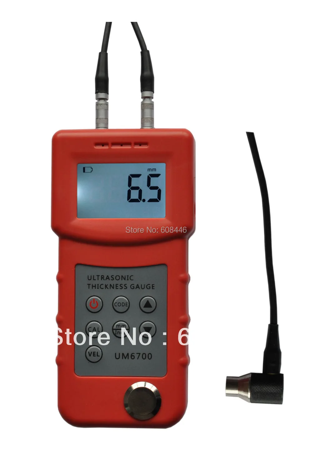 Precise medidor de espesor por ultrasonidos, metal medidor