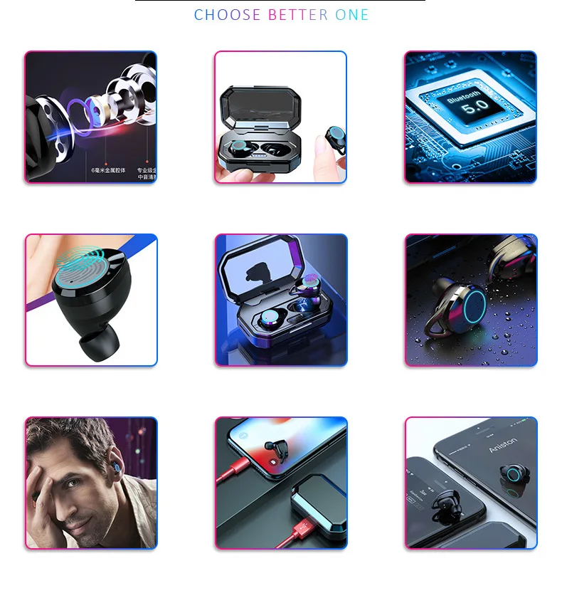 waterproof bluetooth earphone  (2)