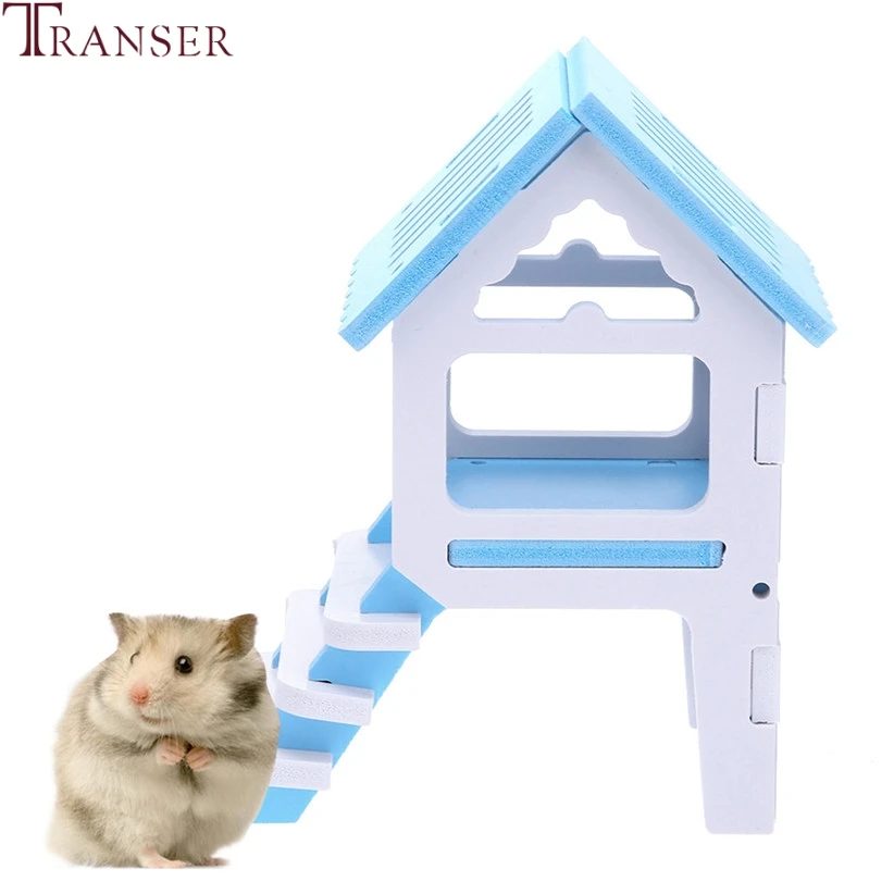Игрушка для маленьких домашних животных Transer мини домик с игрушечная лестница