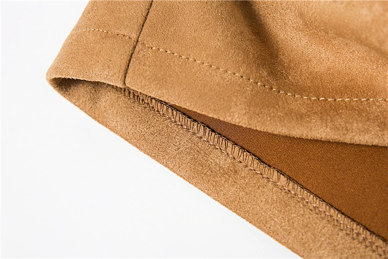 BONGOR LUSS Sexy 2018 Autumn Winter Suede Women Skirt Zipper Sashes Double Pocket Party Short Mini Ladies Black Skirts (29)