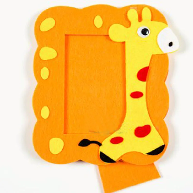 16x13cm 5 Patters For Choose Photo Frame DIY Felt Package Children handmade Nonwoven Decoration DIY Felt Package
