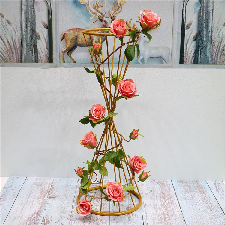 Искусственные растения розы лоза шелковые искусственные цветы Свадебные украшения сад балкон украшены