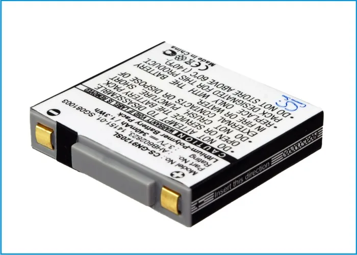 Аккумулятор Cameron Sino 340mAh 14151 01 02 AHB602823 SG081003 для GN Netcom 9120 9125|Цифровые аккумуляторы| |