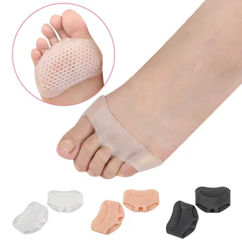 

1 Pair Silicone Soft Forefoot Pads High Heel Shoes Slip Resistant Protect Pain Relief Foot Care Half Yard Invisible Gel Insoles