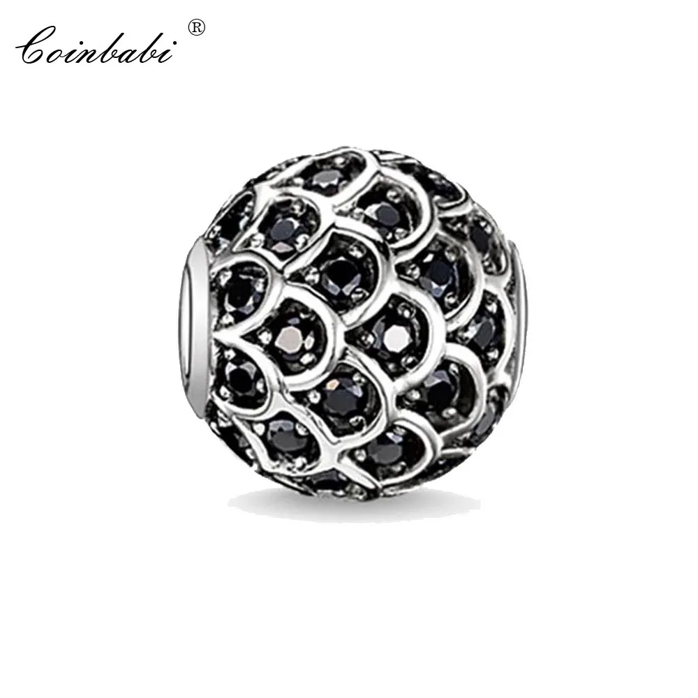 

Beads Pendant Black Fish Large Hole For Women Men Trendy Gift Europe Style Karma Silver Charm Jewelry Fit Bracelet Necklace