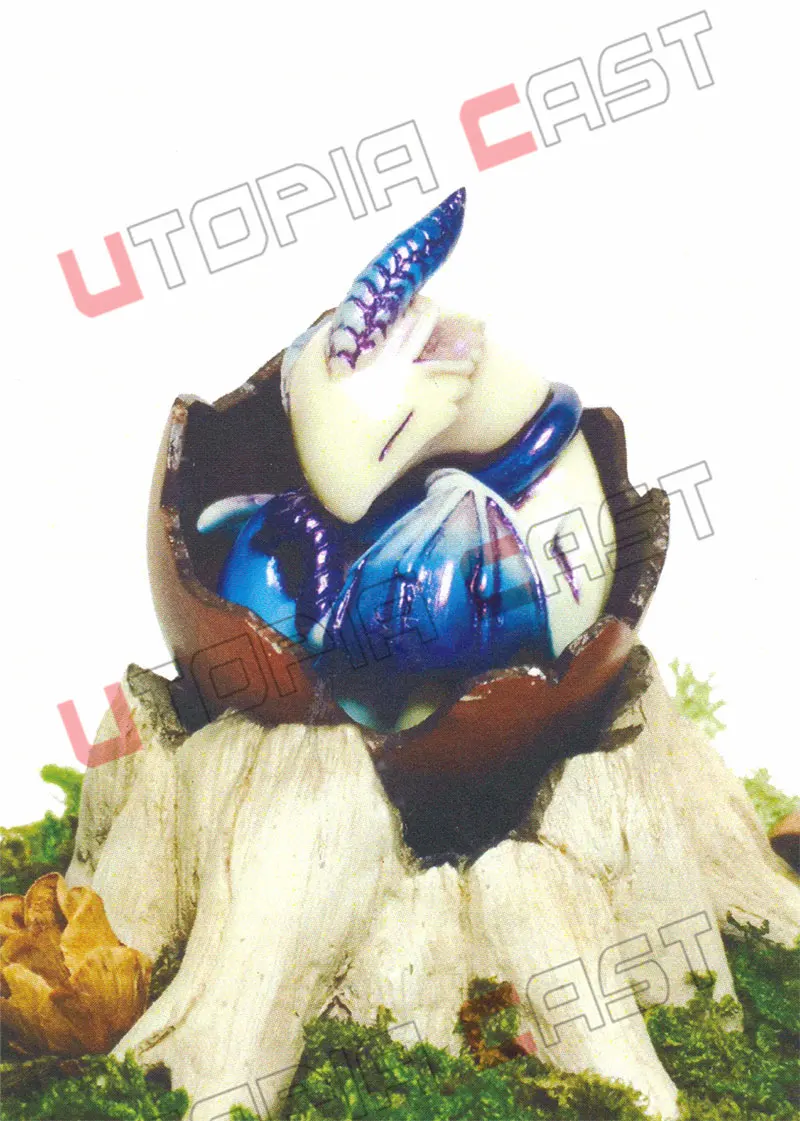 Серия Kawaii Dragon Egg 7 см сломанный корпус Спящий дракон миниатюрная фантазия