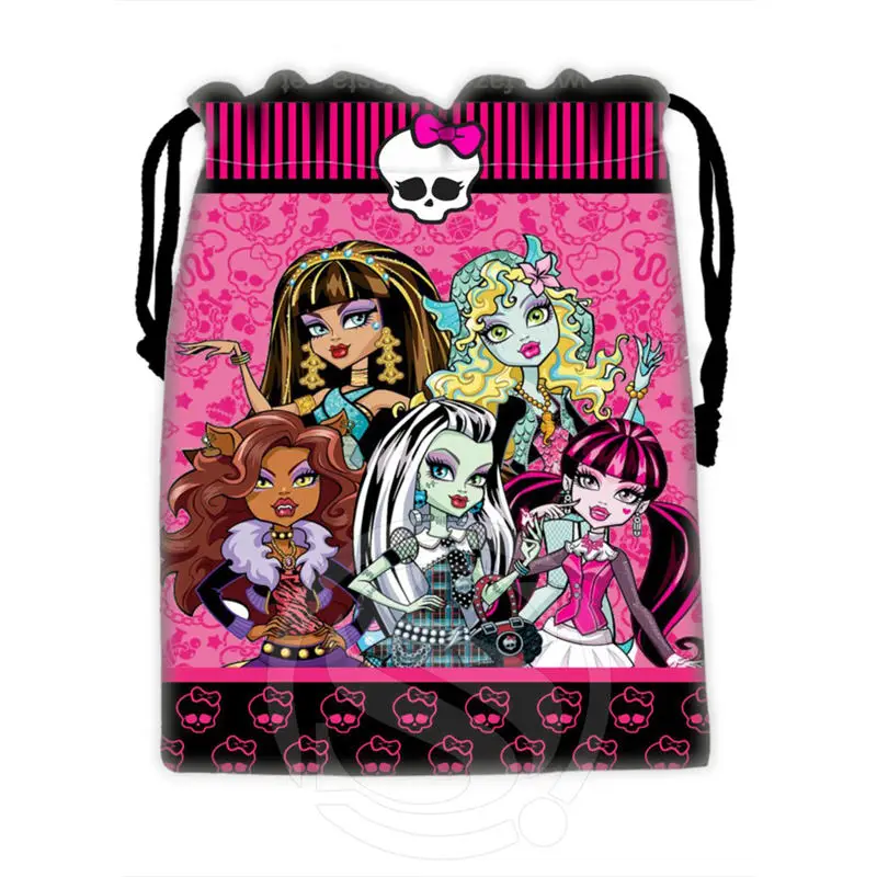 H P773 Custom Monster high 17 drawstring bags for mobile phone tablet PC packaging Gift Bags18X22cm
