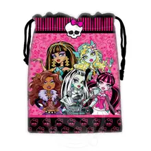 H-P773 Custom Monster high#17 drawstring bags for mobile phone tablet PC packaging Gift Bags18X22cm SQ00806#H0773