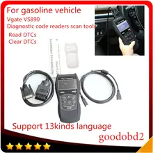 2017 Coder readers Scanner tools Vgate MaxiScan VS890 Universal Diagnostic Tool Multi-language Auto MaxiScan Clear DTCs Scanner