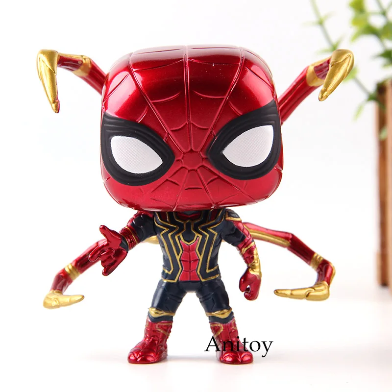 

Marvel Avengers Infinity War Action Figure Spiderman Iron Spider Vinyl Bobble Head Toys Dolls Gift with Retail Box