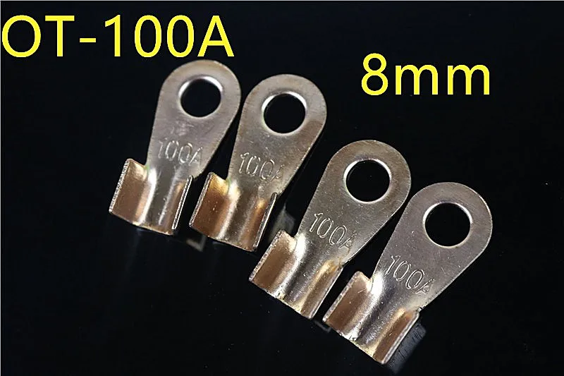 OT 100A Copper Battery Cable Connector Terminal Crimping 10 25mm2 Wire