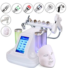 8 IN 1 Portable Ultrasonic Diamond Dermabrasion Oxygen Water Jet Peel Deep Cleansing Facial Machine with RF Skin Care