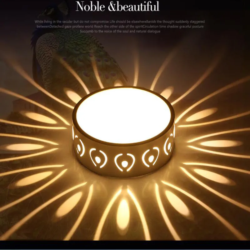 

New LED downlight 3W living room embedded aisle lights porch entry creative decoration mini ceiling lighting