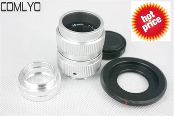 

COMLYO Lens Adapter 25mm f/1.4 CCTV Camera Lens for Nikon 1 + C Mount for Nikon 1 adapter +2 Macro Rings Camera Accessories