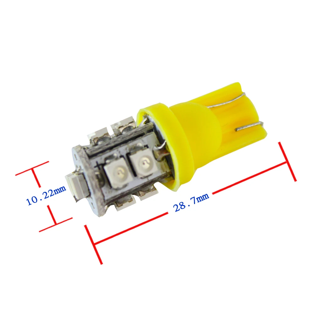 4 шт. T10 168 194 W5W 10 1210/3528 SMD автомобиля светодиодный габаритный фонарь на танкетке с