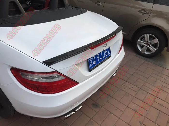 Подходит для Mercedes-Benz SLK R172 SLK200 AMG задний спойлер из углеродного волокна заднего крыла