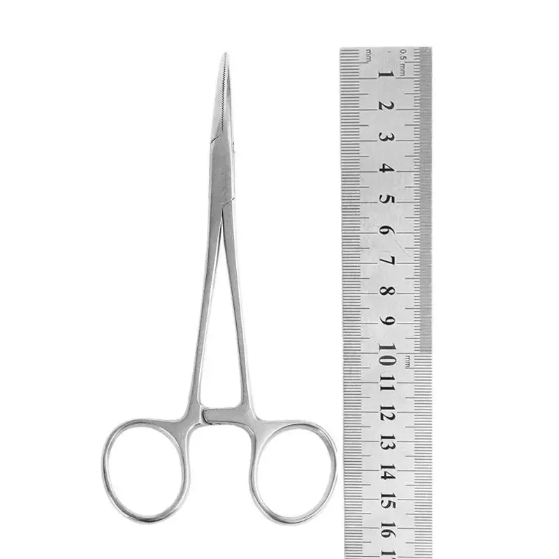 

Stainless Steel Fish Hook Remover Curved Tip Clamps Fishing Locking Forceps 16cm 18cm Fish Use Pesca Fishing Tools