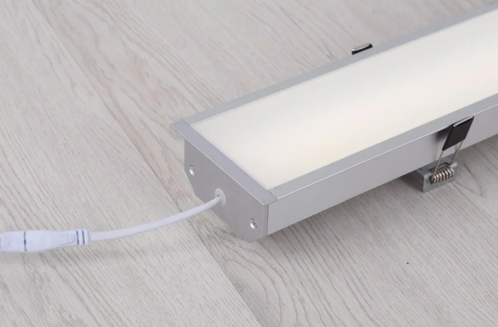 Linear com Clipes de Montagem Livre Shiping Led Recesso Luz Linear Linear Levou Luminária Lâmpada Led 7 levou luminária, lâmpada led linear com clipes de montagem