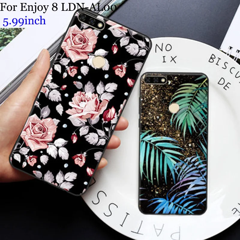 

Fashion Fundas For Huawei Enjoy 8 case Cute Cartoon soft Back Cover Enjoy8 case LDN-AL00 Phone Cases Enjoy eight shell