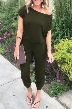 

Trendy Women's Cold Shoulder Floral Jumpsuit Women Long Pant Playsuit Casual Wide Leg Trouser Jumpsuits Rompers