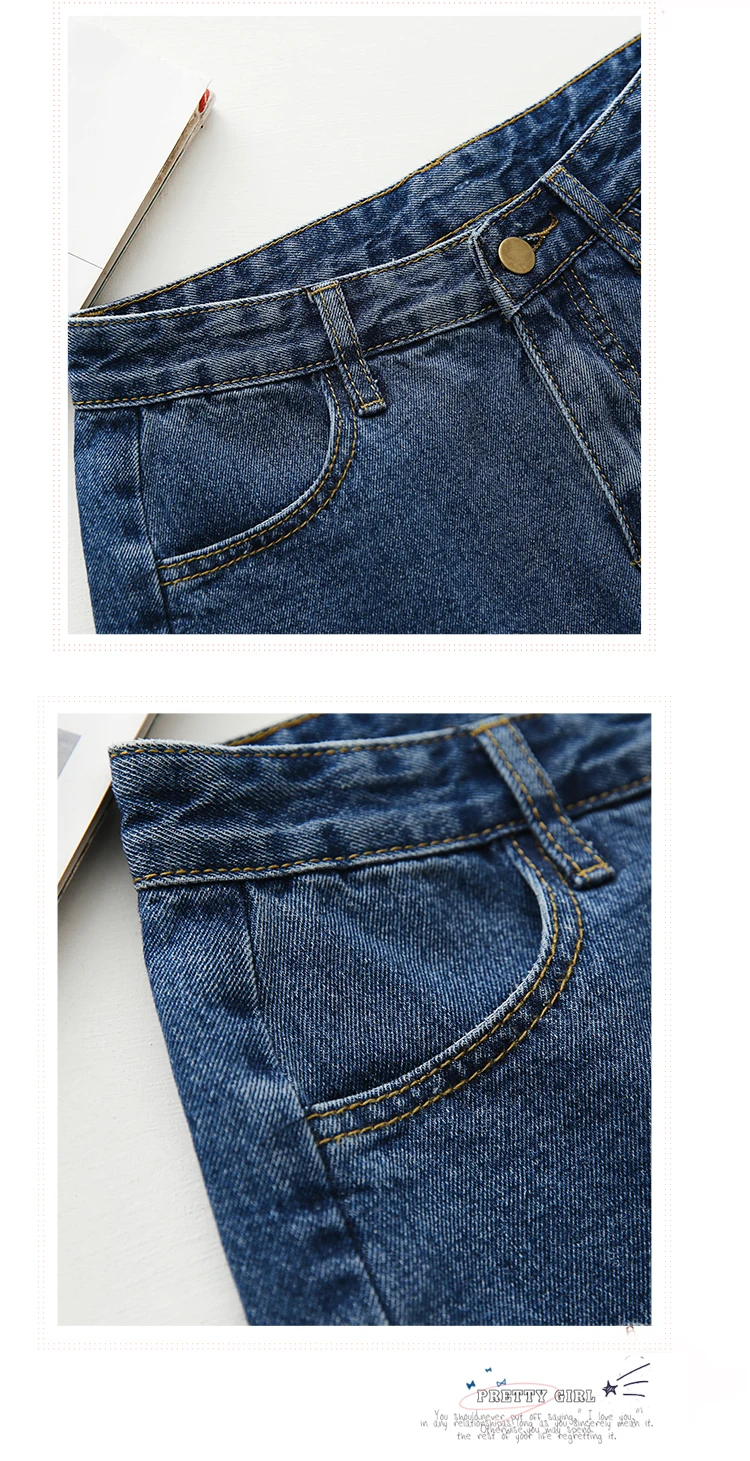 Модные 7 цветов Джинсовые Шорты повседневные милые широкие брюки Шорты Дикий Тонкий манжетами оригинальный крой Высокая талия тонкая