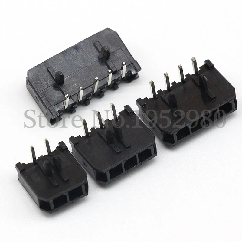 

30 PCS Molex 3.0 mm Connector 43650 Single Row Right Angle Pin Header 2/3/4/5/6/8 Pin