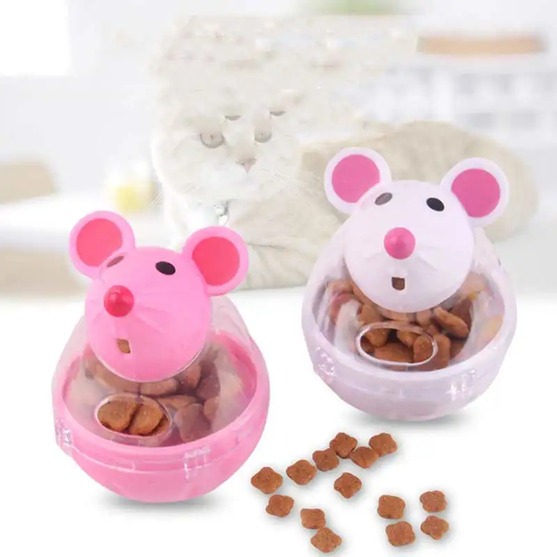

Interactive Pet Food Dispenser Automatic Feeders Toys For Cats Slow Feeder Bowl Pet Food Dispenser Interactive Dogs Cat IQ Food