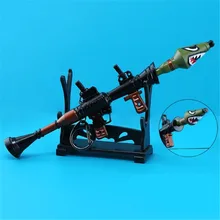 Fortnite Battle Royale Accessories Shark Cannon Rocket Key Buckle Metal Alloy Action Figure Hot Toys For Children Birthday Gift